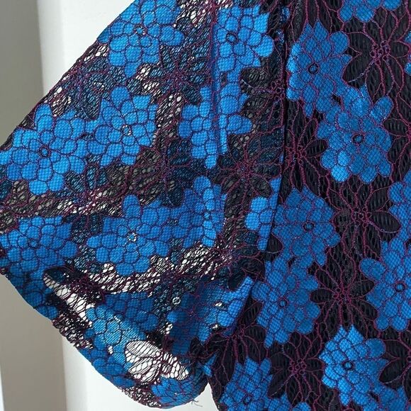 Marina Kaneva Plus Size Floral Lace Dress Size 18 - Picture 6 of 10